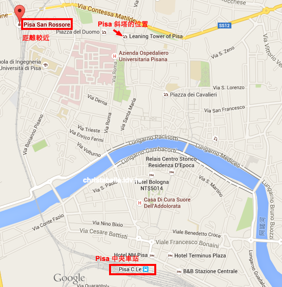 Pisa San Rossore Google 地圖